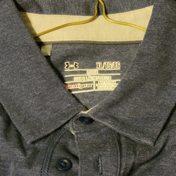 UNDER ARMOUR POLO TOP. MENS XL. - Picture 2 of 3